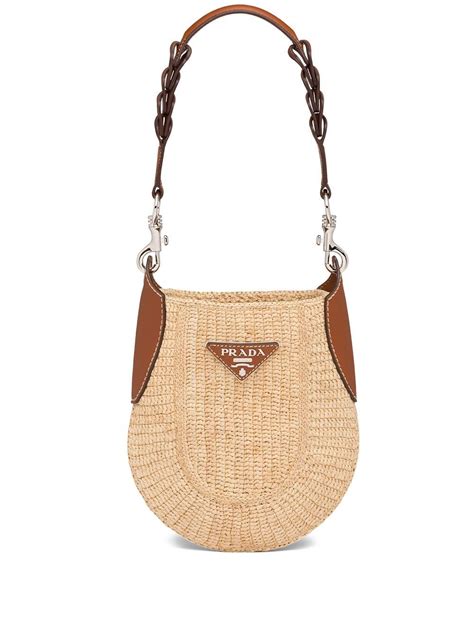 prada logo-plaque handbag|prada crochet bag 2021.